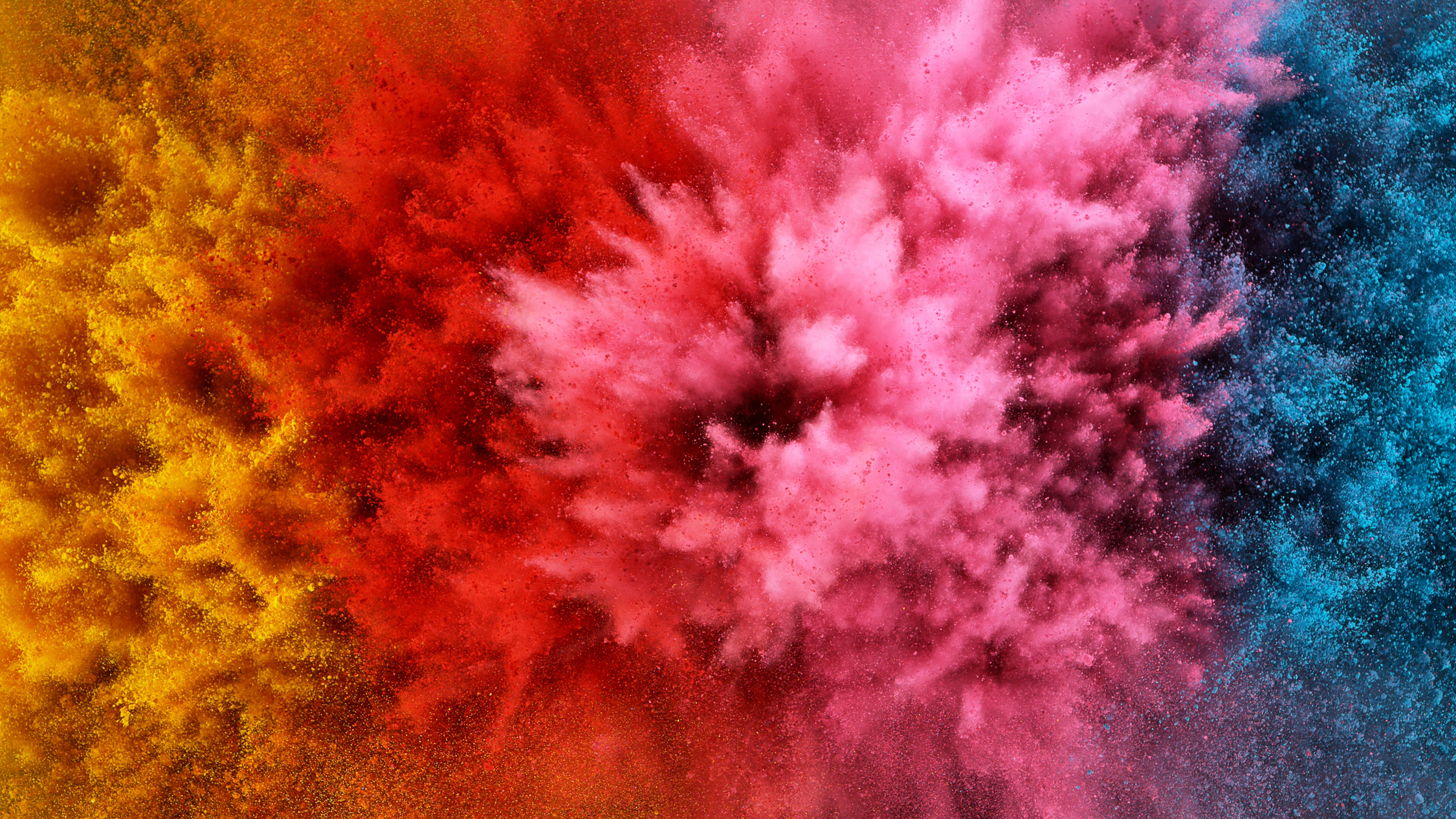 Abstract Colored Powder Explosion Background